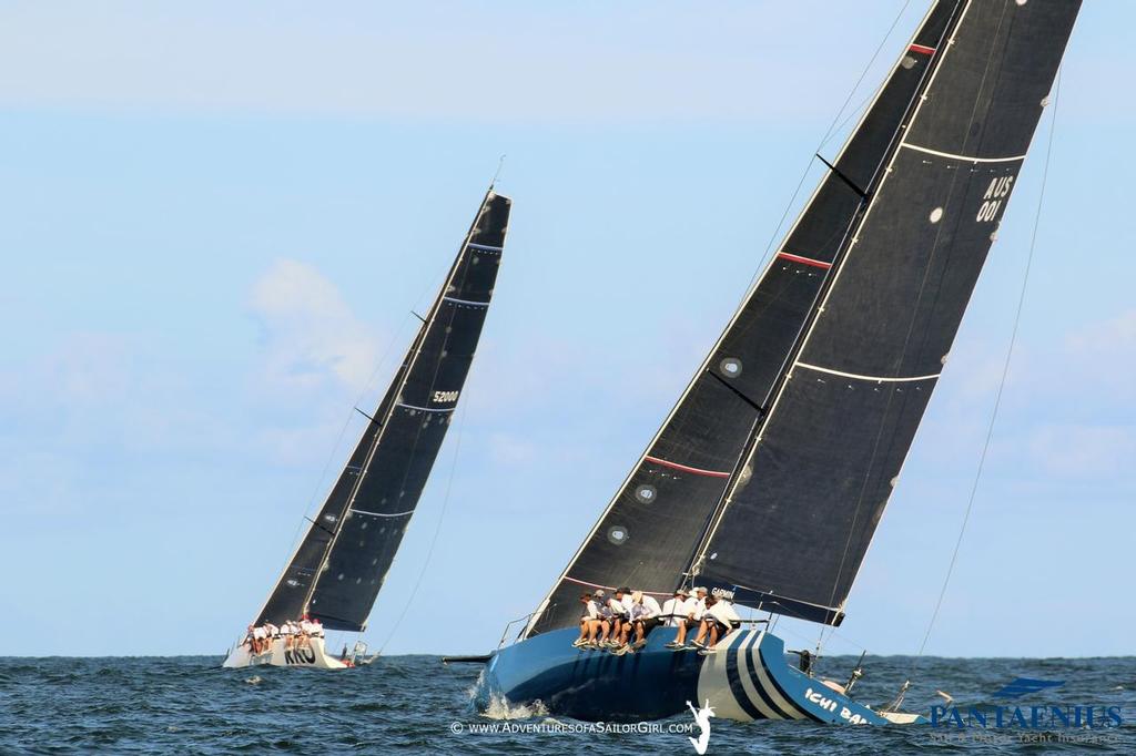 RKO Leading Ichi Ban as they went back up to Broughton Island for the second time - Sail Port Stephens © Nic Douglass / www.AdventuresofaSailorGirl.com